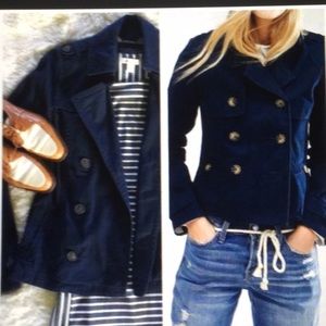 Abercrombie & Fitch . Classic Blue Trench Coat